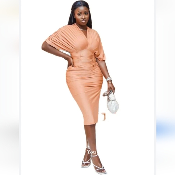 Fashion Nova ruched dress NWT - Picture 16 of 16